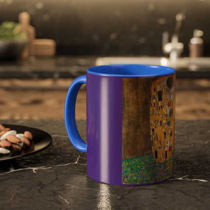 The Kiss by Gustav Klimt Colorful Mugs (11oz, 15oz)