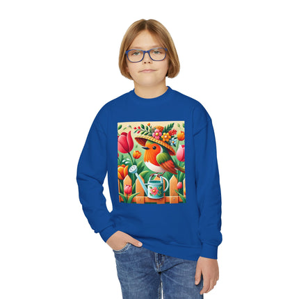 The Little Garden Tender Youth Crewneck Sweatshirt – Sunshine, Sweetness & Blooming Imagination