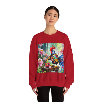 Cyberpunk Rooster Unisex Heavy Blend™ Crewneck Sweatshirt