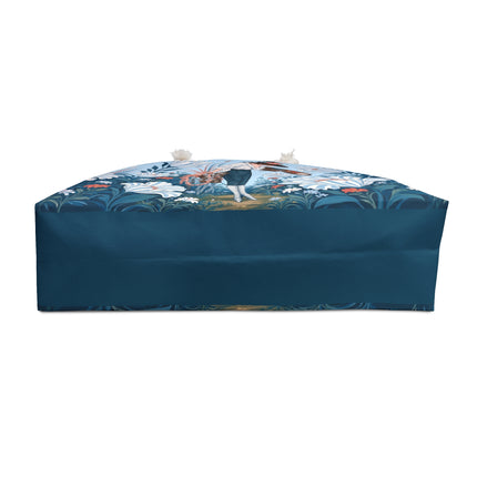 🎨💙 The Enchanted Garden Artist Weekender Bag – Art Deco Floral Whimsy