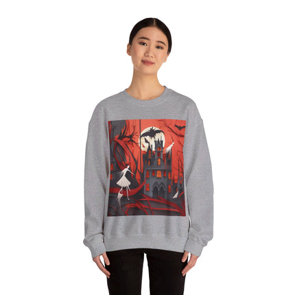 Halloween Night Scene Unisex Heavy Blend™ Crewneck Sweatshirt