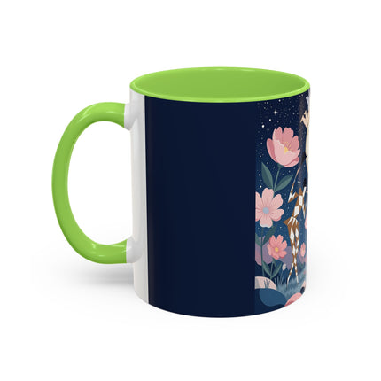 🕛🌸 Midnight Waltz Before Christmas Colorful Mug – Art Deco Holiday Fantasy