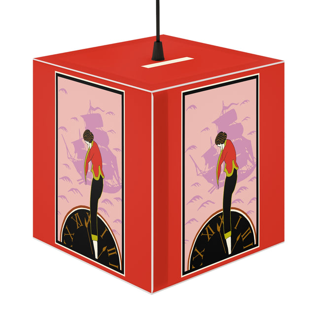 Woman Waiting for her Beloved at 1:59 by Kobayashi Kaichi Light Cube Lamp