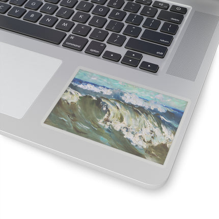 The Wave by Karl Hagemeister Kiss-Cut Stickers (4 Sizes)