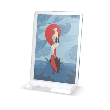 Siren of the Waves Acrylic Plaque – Dramatic Sea Power & Bold Elegance