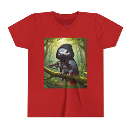 The African Grey Sentinel Youth Short Sleeve Tee