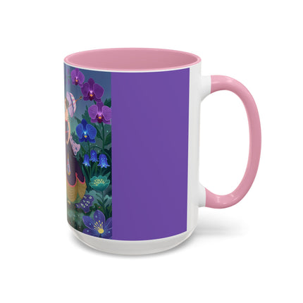The Ladies Of The Moonlit Garden Colorful Mugs – Art Deco Floral Elegance