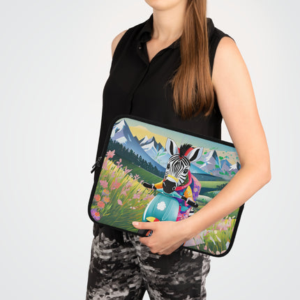 Stripes on Wheels Laptop Sleeve