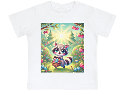 Raccoon’s Berry Basket Baby Short Sleeve T-Shirt