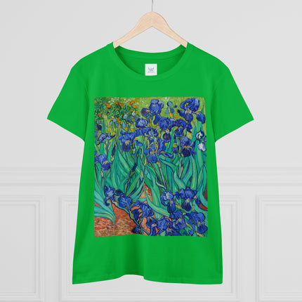 Irises by Van Gogh Women's Midweight Cotton Tee