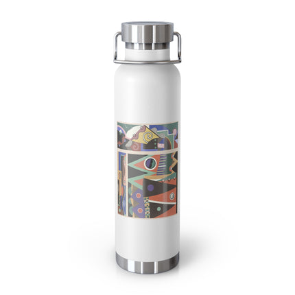 Collection decors et couleurs Pl.03 by Georges Valmiers Copper Vacuum Insulated Bottle, 22oz