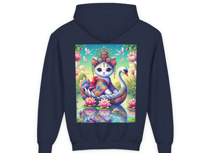 Geisha Kitten’s River Voyage Youth Heavy Blend Hooded Sweatshirt