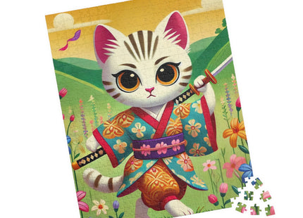 Samurai Kitten Spiral Puzzle (110, 252, 520-piece)
