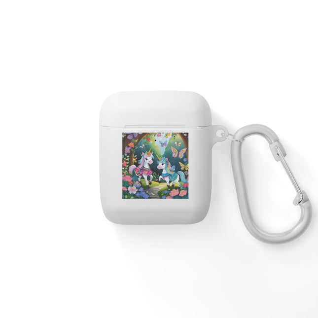 Baby Unicorns and Fluttering Butterflies AirPods Case Cover