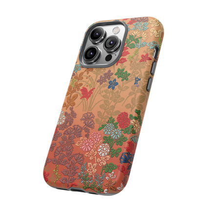 Ornamental Japanese Flower Pattern Phone Cases