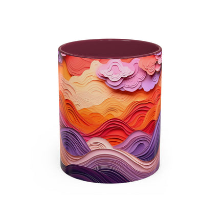 Dramatic Sunset Sky Colorful Mugs (11oz, 15oz)