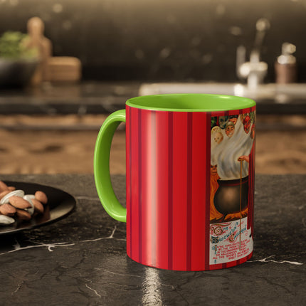 The Hallowe'en Cauldron In the Firelight's Gleam Colorful Mugs (11oz, 15oz)