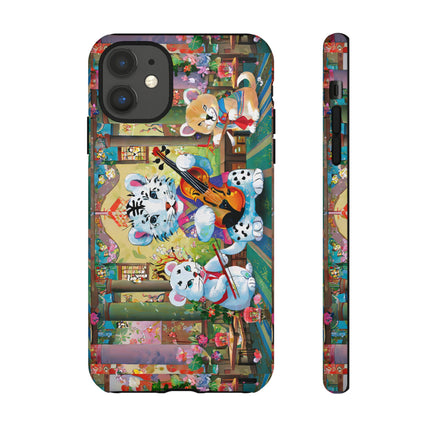 Melodies of the Snow Lion Cub Phone Cases