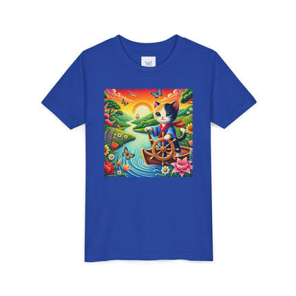 Sailor Kitten’s River Adventure Youth Short Sleeve Tee