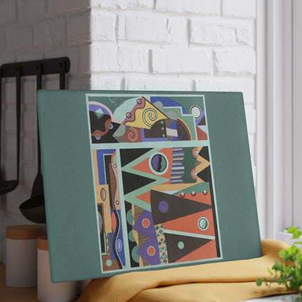 Collection decors et couleurs Pl.03 by Georges Valmiers Glass Cutting Board