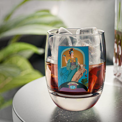March & Aquamarine (Gem Series) by Sofia Chiostri Whiskey Glass