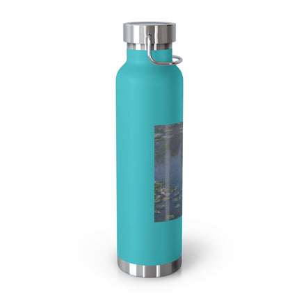 Water Lilies by Claude Monet Copper Vacuum Insulated Bottle, 22oz