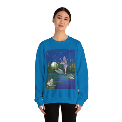 Fairy on a Dragonfly Heavy Blend™ Crewneck Sweatshirt