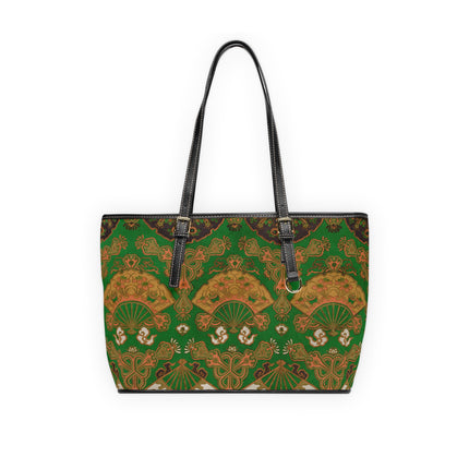 Japanese Fan Pattern by G.A. Audsley PU Leather Shoulder Bag