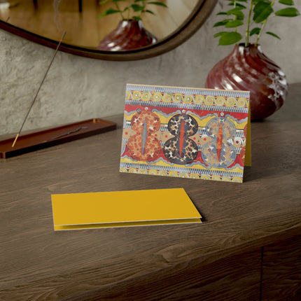 Reproduction of the Shield Frieze by Emile Gilliéron Greeting Cards (1, 10, 30, and 50pcs)