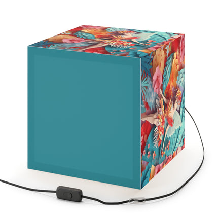 Hibiscus Fairy Light Cube Lamp