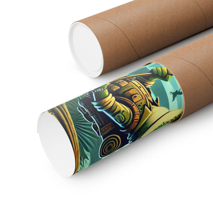 🐊🌿 Swamp Stalker Matte Vertical Poster – Mystery, Power & Primal Adventure