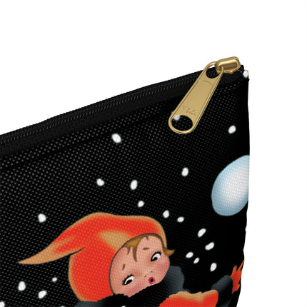 A Festive Snowball Accessory Pouch