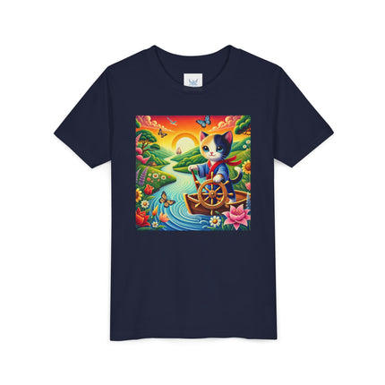 Sailor Kitten’s River Adventure Youth Short Sleeve Tee