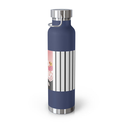 Pierrot & Fairies Dressed in Pink by Sofia Chiostri Copper Vacuum Insulated Bottle, 22oz