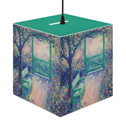 The Artist’s Garden by Theodore Earl Butler Light Cube Lamp