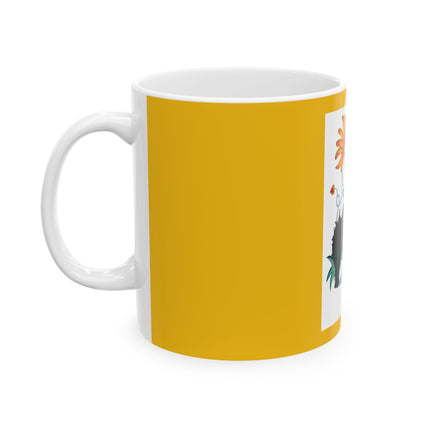 Melodies Unleashed: A Playful Serenade Ceramic Mug 11oz