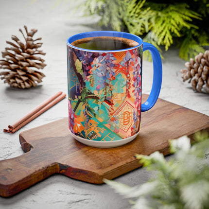 Golden Wisteria Symphony Colorful Mugs (11oz, 15oz)