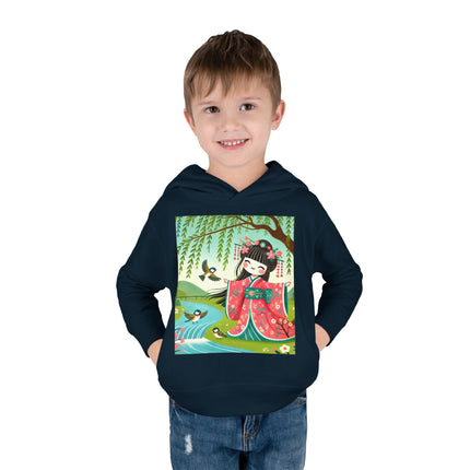 Sparrow Dance Geisha Fairy Toddler Pullover Fleece Hoodie
