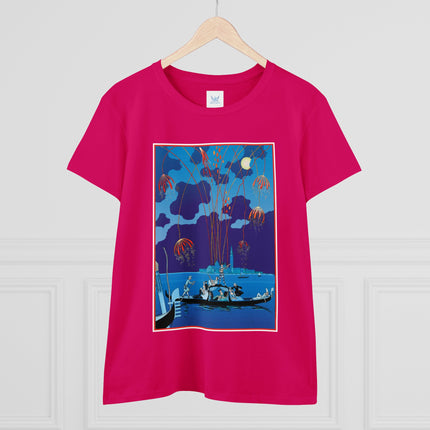 Fireworks in Venice by George Barbier Women's Midweight Cotton Tee