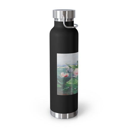 Water Lilies by Karl Hagemeister Copper Vacuum Insulated Bottle, 22oz