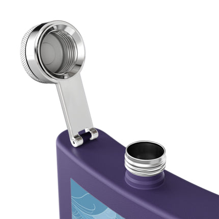 Siren of the Waves Stainless Steel Flask – Dramatic Sea Power & Bold Elegance