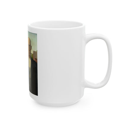 American Gothic by Grant Wood Ceramic Mug (11oz, 15oz)