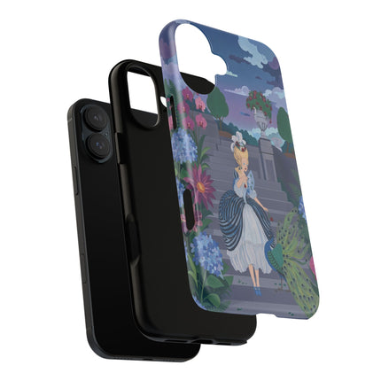 🦚🌸 The Peacock Garden Terrace Phone Case – Art Deco Floral Elegance
