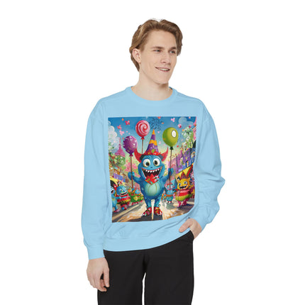 Monster Parade Madness Unisex Garment-Dyed Sweatshirt
