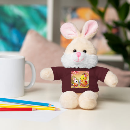 Whimsical Springtime Exchange Stuffed Animals with Tee
