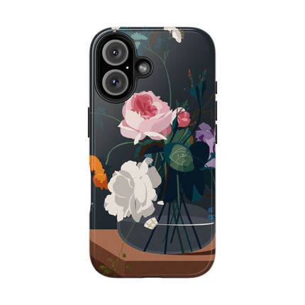 🌹🖤 The Midnight Rose Garden Phone Case – Art Deco Floral Elegance