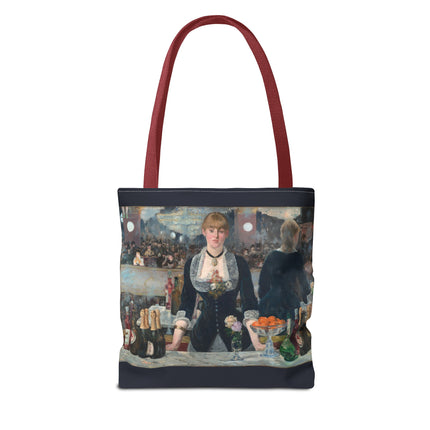 A Bar at the Folies-Bergère by Edouard Manet Tote Bag (AOP)