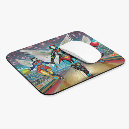 Samurai Robot Angels Mouse Pad, Rectangle