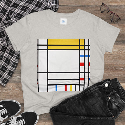 Place de la Concorde by Piet Mondrian Women's Midweight Cotton Tee