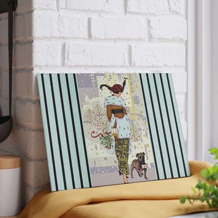 Wrapped in Elegance Glass Cutting Board